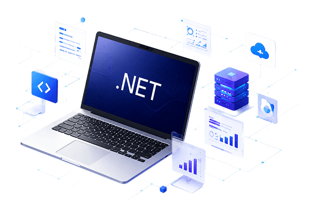 ASP.NET development services illustration