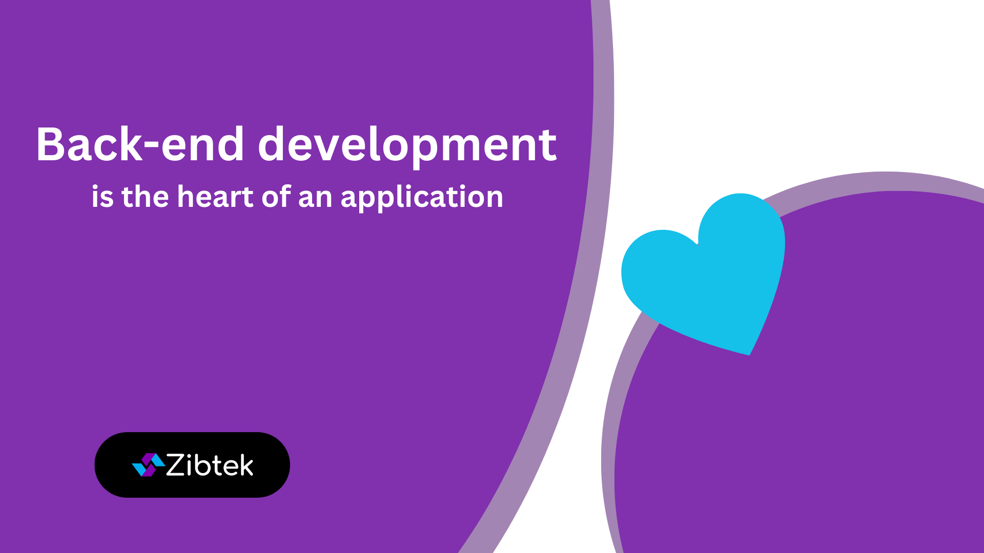 Back End development graphic with hearts