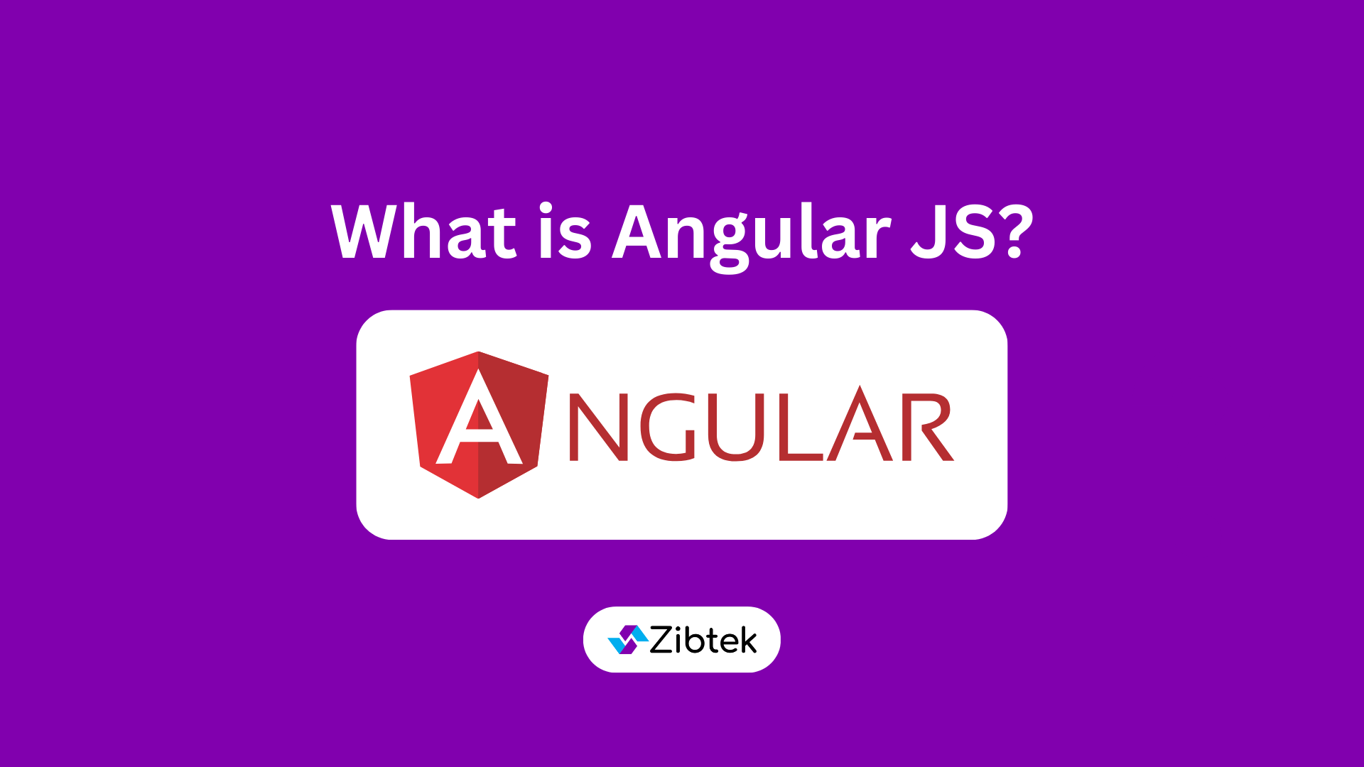Graphic describing what Angular JS is