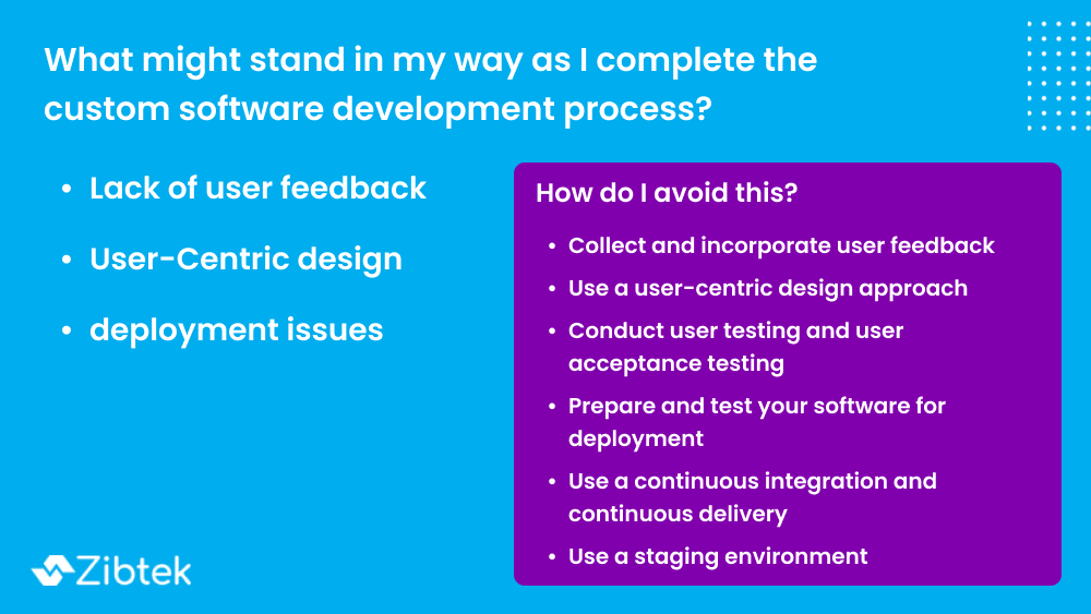 Common custom software development roadblock (and how to avoid them)