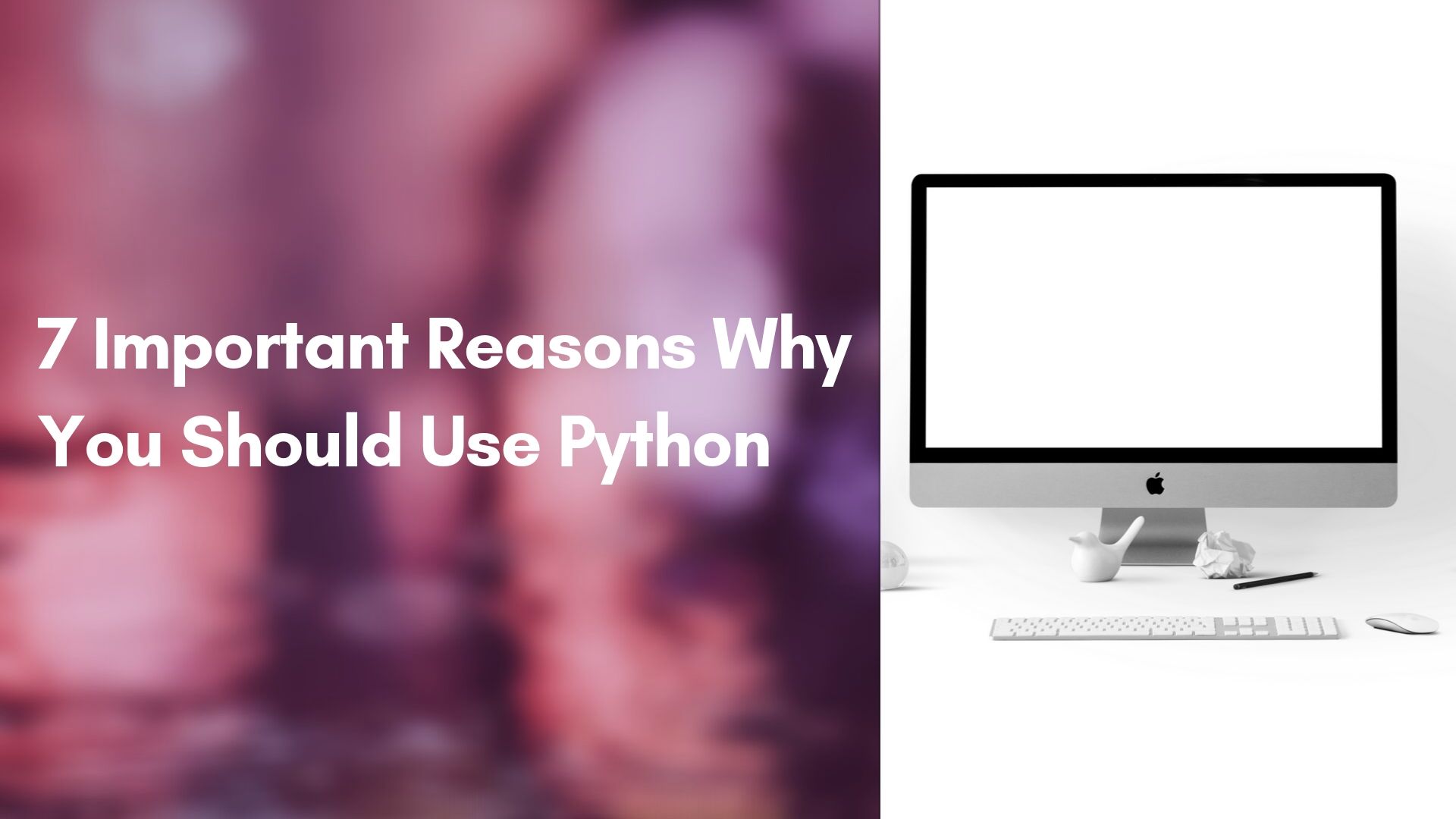 7 Important Reasons Why You Should Use Python